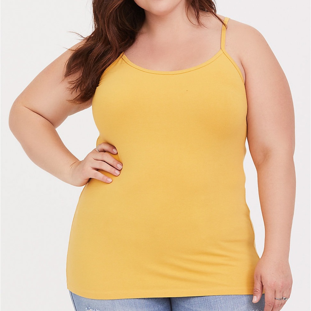 New! TORRID yellow Foxy cami tank top, 4X.